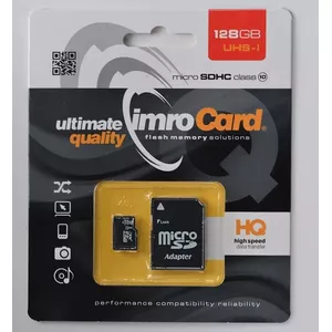 IMRO 10/128G UHS-I ADP zibatmiņa 128 GB MicroSDHC Klases 10