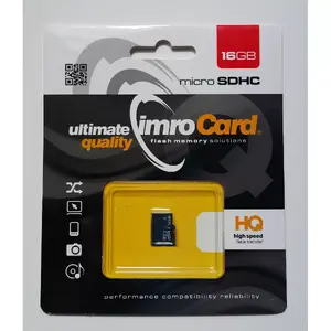 Карта памяти MicroSDHC IMRO 10/16G UHS-I 16 ГБ — Class 10, U1, чтение 82 МБ/с, запись 21 МБ/с
