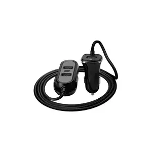 Car charger TRACER TRAADA46351 12–24V, 3×USB (total 7.2A), USB‑C PD 18W