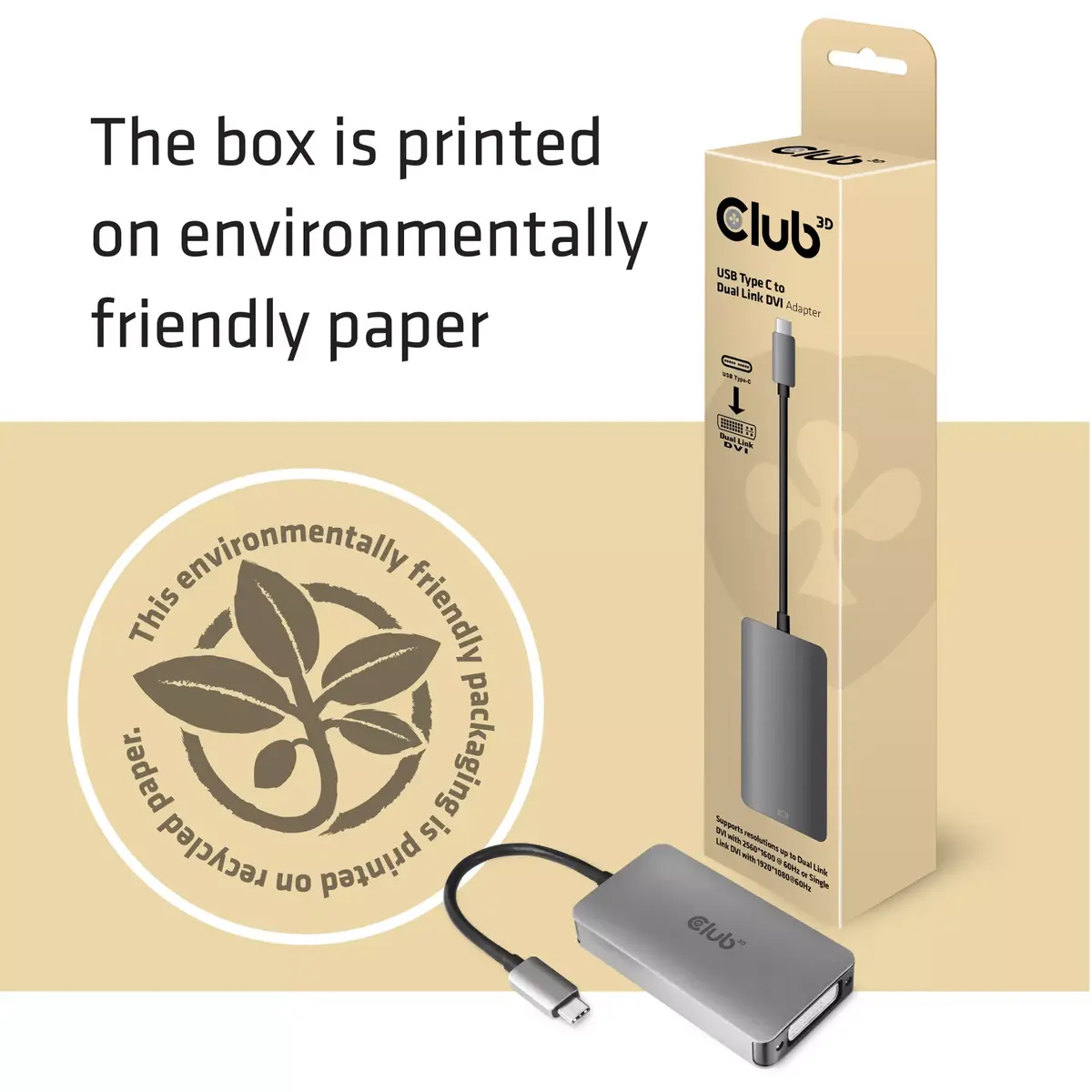 Aktīvais adapteris USB3.2 Gen1 Type-C uz Dual Link DVI-D CLUB3D Photo 4