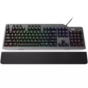 Mechanical gaming keyboard Lenovo Legion K500 — full-size 104-key USB, QWERTY US English, RGB backlight, grey/black
