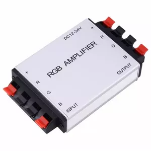 RGB signāla pastiprinātājs un sprieguma injektors Bousval Électrique STRIP-AMPA-RGB144 priekš LED lentām 144 LED/m