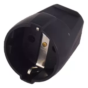 Socket ABL E-1176100 16A black — wall outlet 16 A, black finish