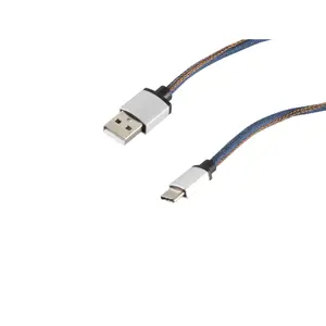 USB cable S/CONN 14-50030 USB 2.0 2 m USB A USB C Blue
