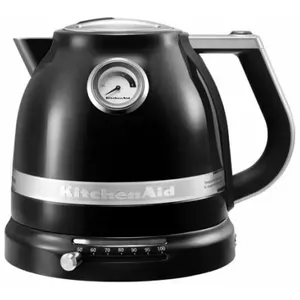 Электрический чайник KITCHENAID 1,5 л 2400 Вт черный, 7 температурных режимов, нерж. сталь/алюминий