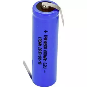 Rechargeable LiFePO4 Battery Beltrona FR14500HBG 3.2V 600mAh, cylindrical 14500