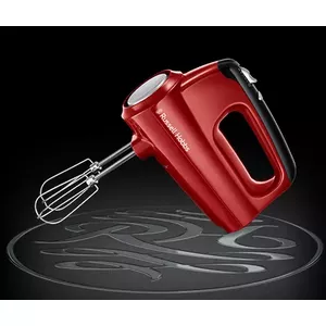 Ручной миксер Russell Hobbs 24670-56 — 350 Вт, 5 скоростей, турбо, красный