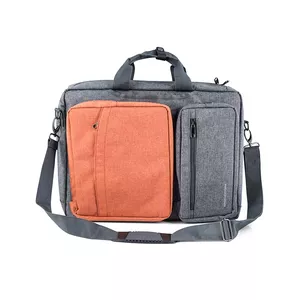 Messenger case MODECOM RENO for 15.6" (39.6 cm) laptops, nylon, grey/orange