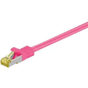 Networking Cable Goobay 91587 Magenta 1m Cat7 S/FTP
