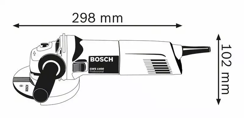 Slīpmašīna Bosch GWS 1400 Professional Photo 2