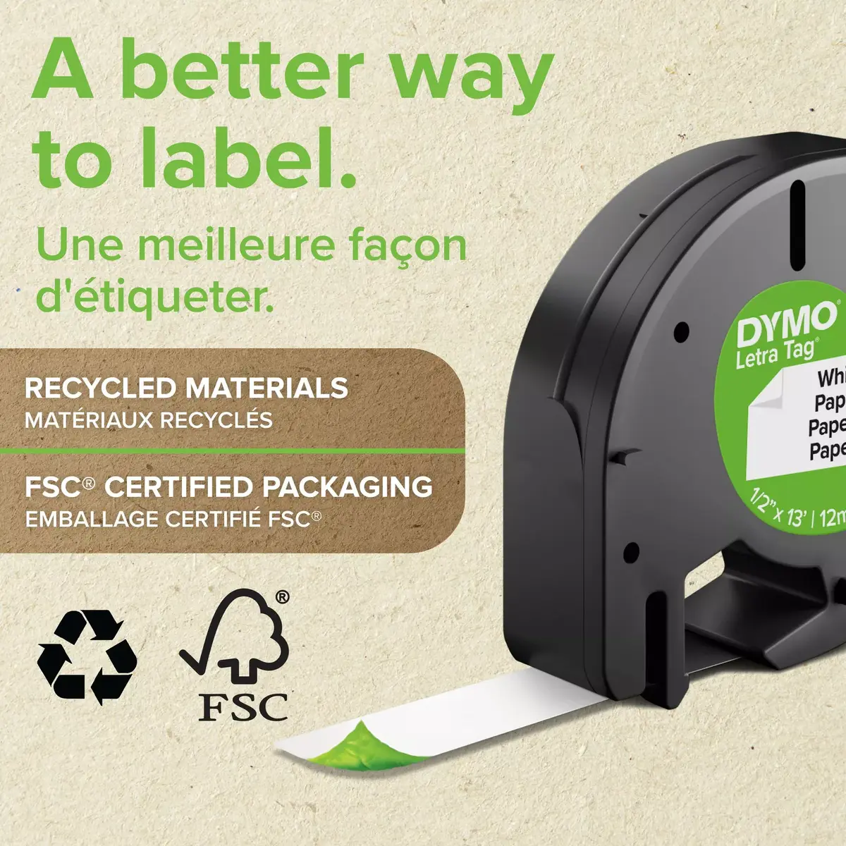 Dymo DYMO LT Plastic лента 12 мм × 4 м Photo 11