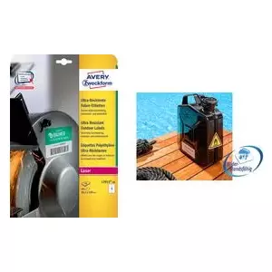 Label sheets Avery Zweckform L7912-40, white rectangular labels 63.5 x 33.9 mm, 40 per sheet