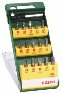 Screwdriver bit set Bosch 2 607 019 453, accessory bits, weight 150 g