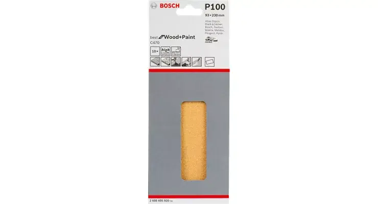 Шлифовальные листы Bosch C470 Best for Wood and Paint Photo 2