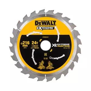 Saw Blade DeWALT XR FlexVolt 216mm x 30mm 24T