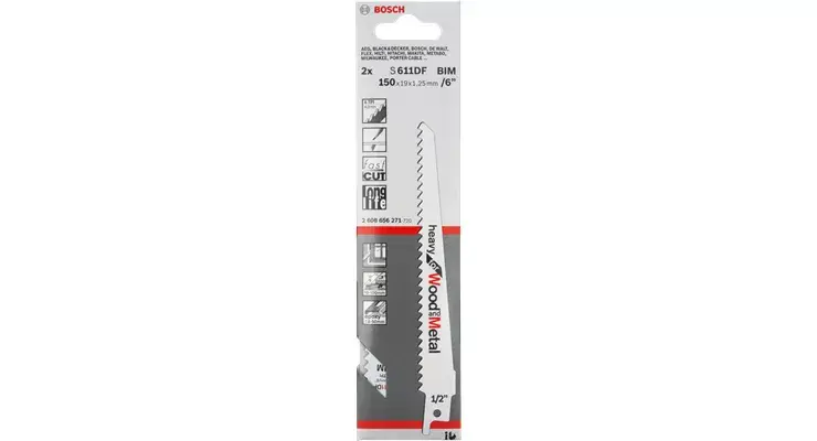 Полотно для сабельной пилы Bosch S 611 DF Heavy Photo 2