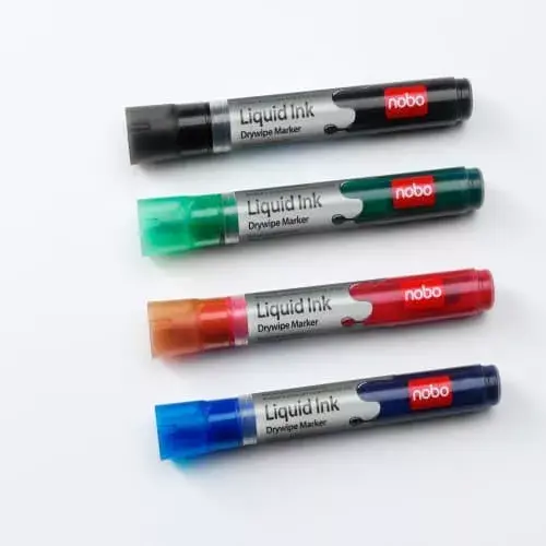 Drywipe Markers Nobo Liquid Ink Assorted 12 Photo 2