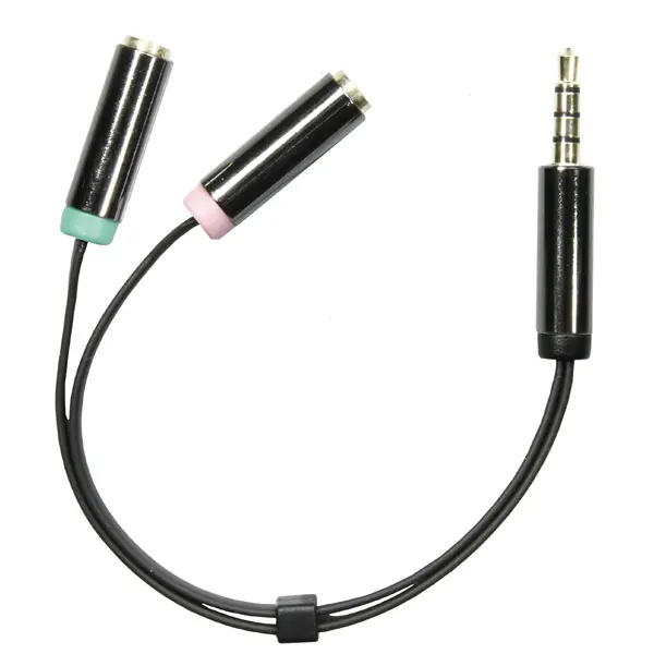 DELTACO AUD-201 3.5mm 4pin vīrišķais
