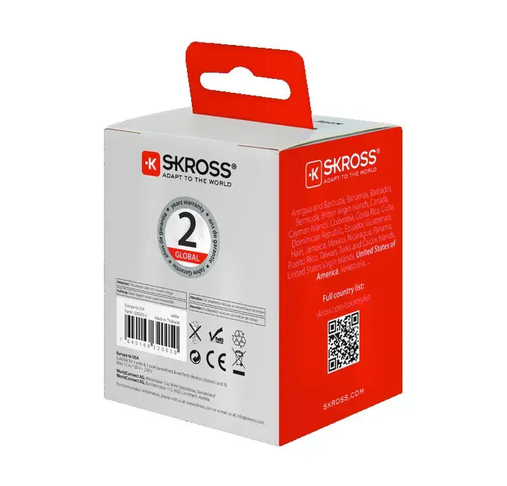 Barošanas kontaktdakša tips B Skross 1.500203-E Photo 2