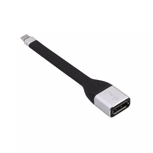 ITEC USB-C uz DisplayPort adapters i-tec USB-C Flat DP Adapter 4K/60 Hz, kabelis 0,11 m, melns