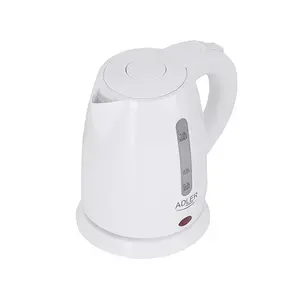 Electric kettle Adler AD 1272 — 1 L, 1600 W, hazelnut white, button control, anti-calc filter