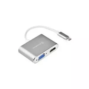 External video adapter SILVERSTONE EP16 USB-C 3.1 with HDMI and VGA outputs