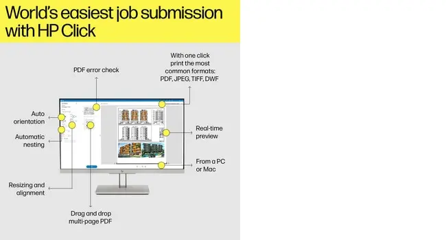 HP Designjet T1600dr 36-in PostScript ploteris Photo 6