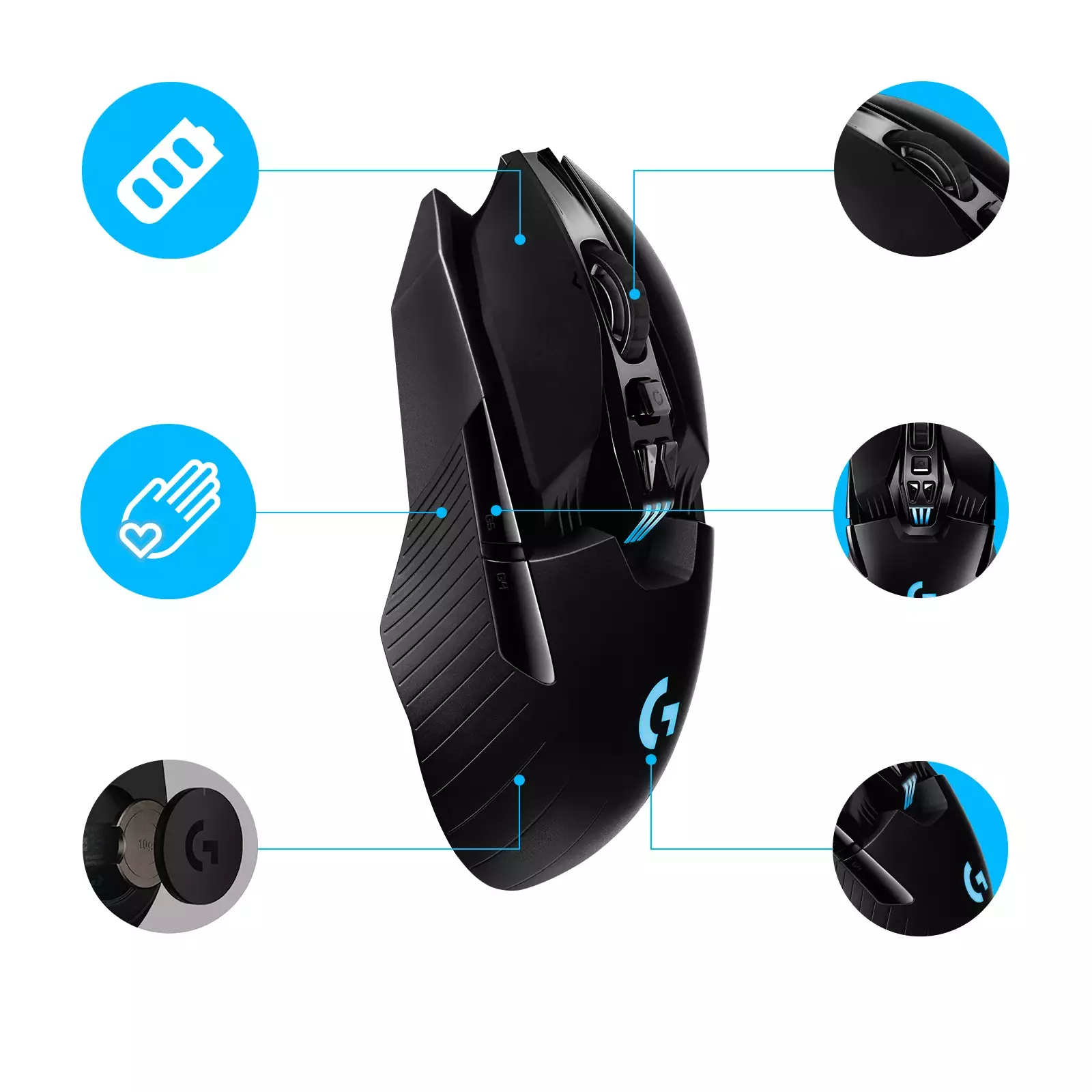 Pele Logitech G G903 LIGHTSPEED Photo 6