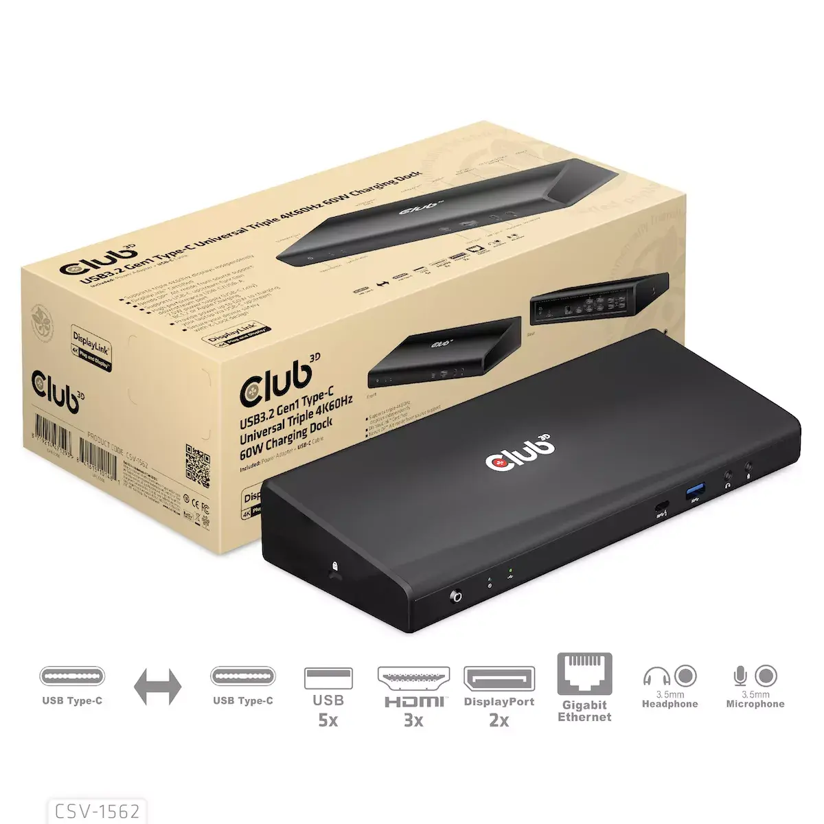 Док-станция CLUB3D CSV-1562 Photo 6