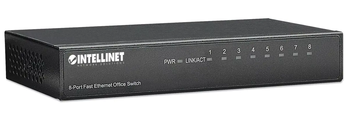 Slēdzis, Intellinet 8-Port Fast Ethernet, 523318 Photo 2