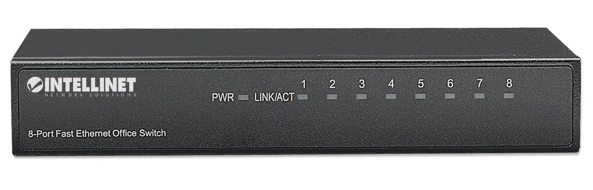 Slēdzis, Intellinet 8-Port Fast Ethernet, 523318 Photo 3