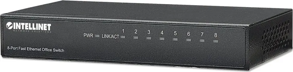 Slēdzis, Intellinet 8-Port Fast Ethernet, 523318 Photo 8