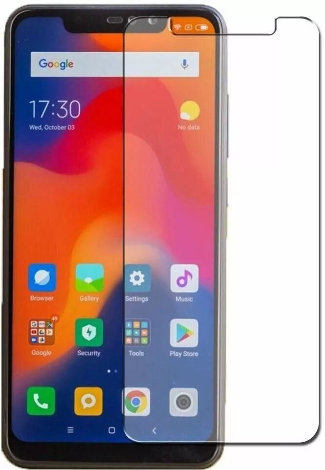 Rūdīta stikla ekrāna aizsargs Samsung Galaxy