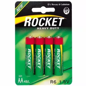 AA battery ROCKET R6-4BB — pack of 4 (AA/R6, single-use)