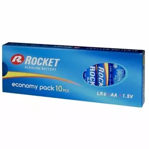 Bateriju komplekts ROCKET LR6-10BB AA alkaliskās baterijas 10 gab.