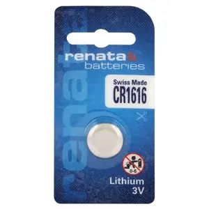 Monētas tipa baterija RENATA CR1616 3V — 1 gab. blisterī
