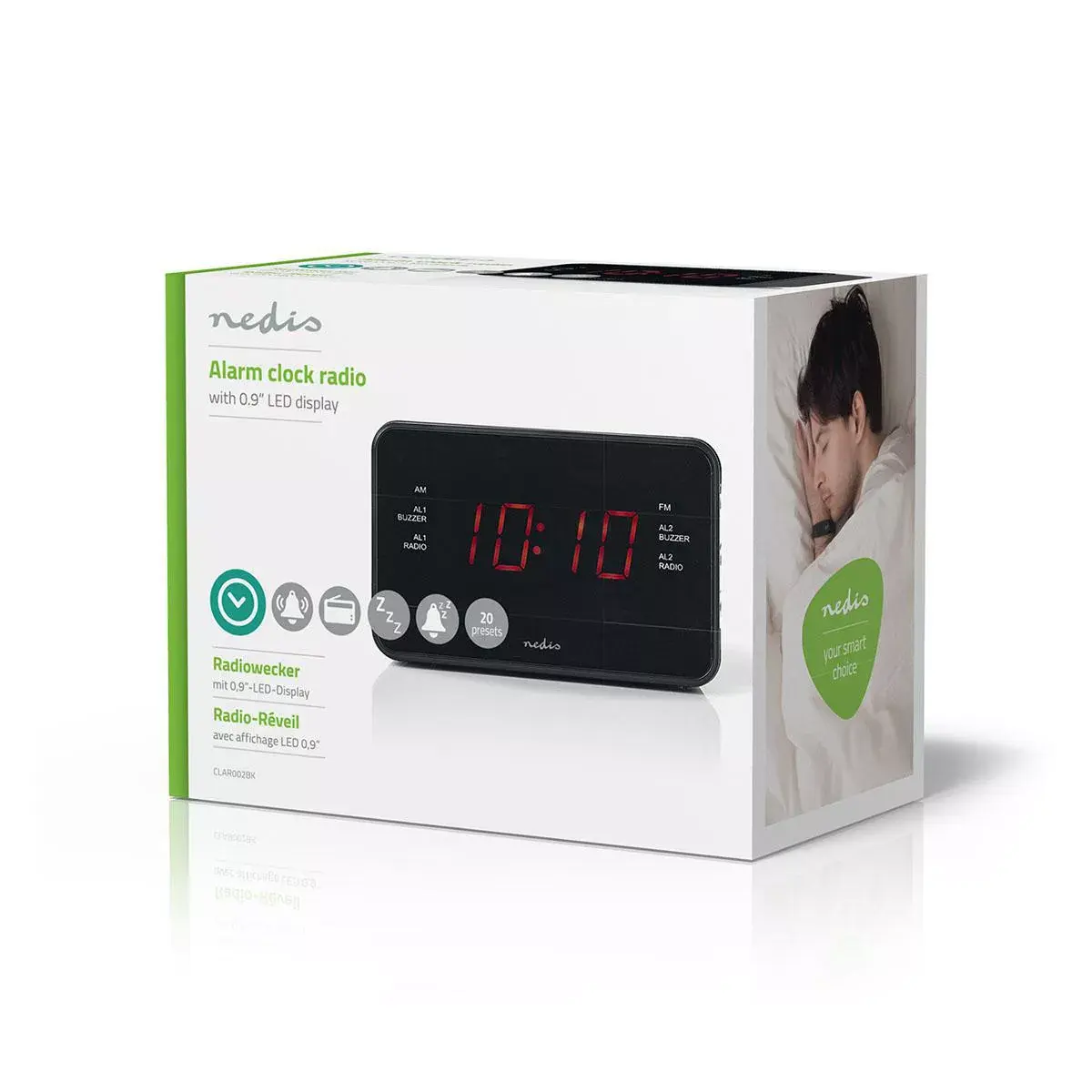Nedis CLAR002BK digital alarm clock Photo 7