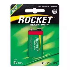 Baterija ROCKET 9V (6F22-1BB) — blisteris 1 gab.