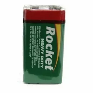 Battery 9V ROCKET 6F22-1AA single cellophane pack
