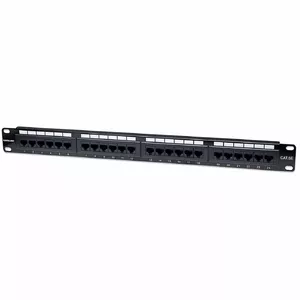 Patch Panel Intellinet Cat5e UTP 24-Port 1U Black 513555