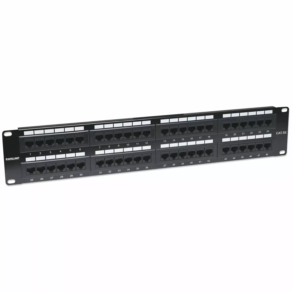 Patch Panel Intellinet Cat5e UTP 48-Port 2U Black Photo 2