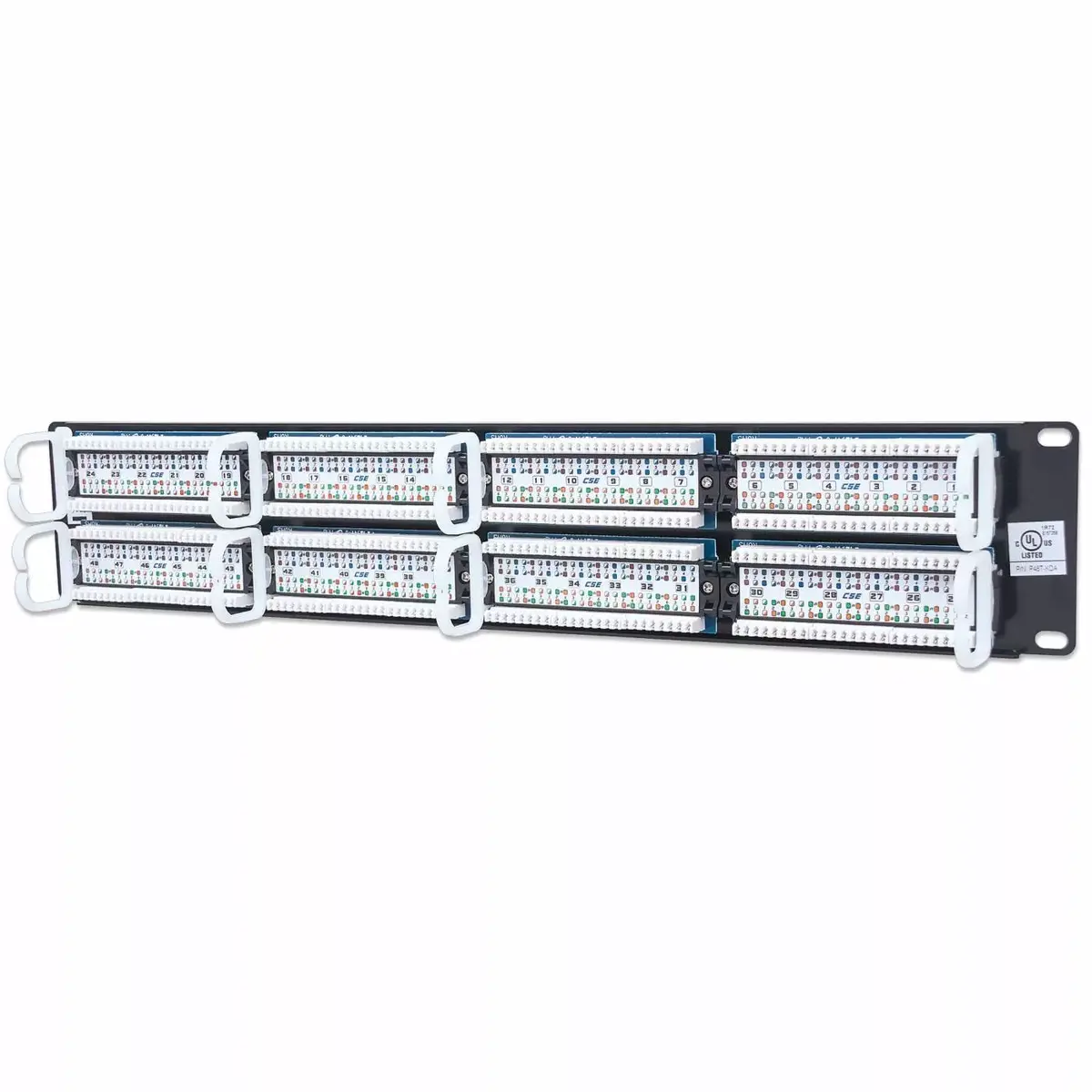 Patch Panel Intellinet Cat5e UTP 48-Port 2U Black Photo 3