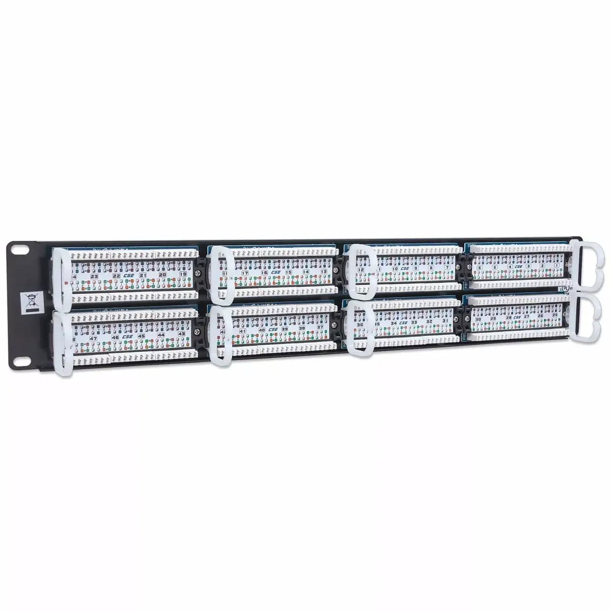 Patch Panel Intellinet Cat5e UTP 48-Port 2U Black Photo 4