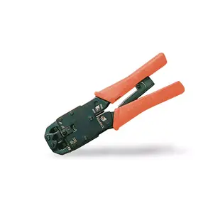 Crimping tool DIGITUS Multi modular solid metal 65×205×20 mm green/yellow