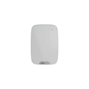 Vadu paneļa tastatūra Ajax KeyPad AJ-KEP-WH signalizācijas vadībai, skārienjūtīga, atbalsta 4–6 ciparu kodus