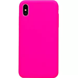 Силиконовый чехол Evelatus для iPhone XR — горячий розовый, soft-touch