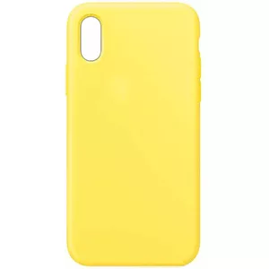 Силиконовый чехол Evelatus для iPhone XR, soft-touch, светло-жёлтый