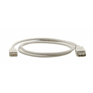 Kramer Electronics USB-A (M) to USB-A (F) 2.0, 0.3m USB cable USB 2.0 USB A White