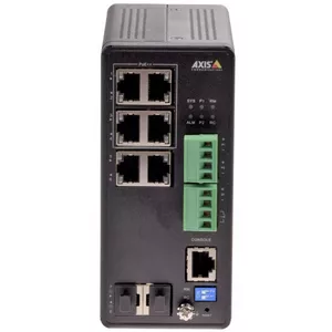 Axis 01633-001 tīkla pārslēgs Vadīts Gigabit Ethernet (10/100/1000) Power over Ethernet (PoE) Melns