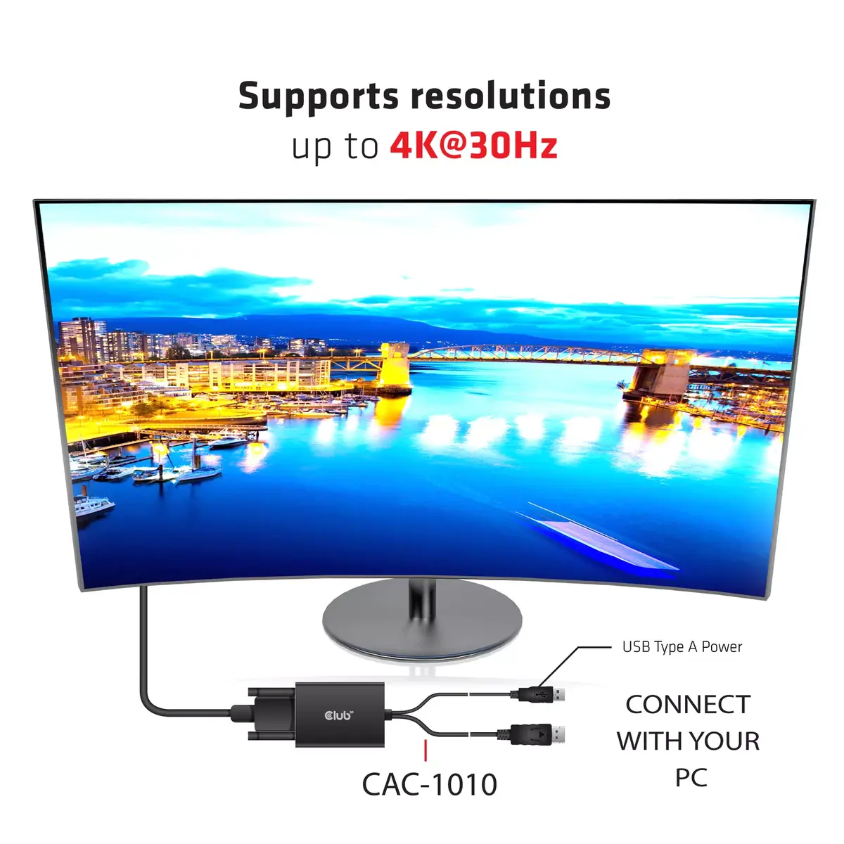 Aktīvais adapteris DisplayPort uz Dual Link DVI-D CLUB3D Photo 5